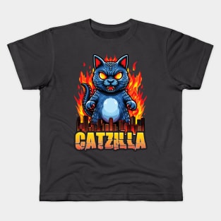 Catzilla S01 D10 Kids T-Shirt